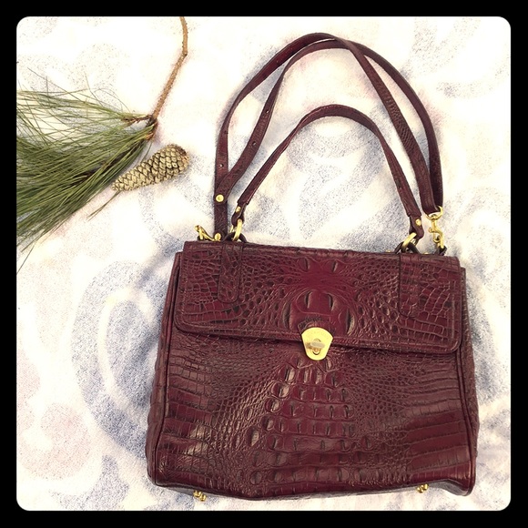 Brahmin Handbags - Brahmin Shoulderbag Crossbody Burgundy Large